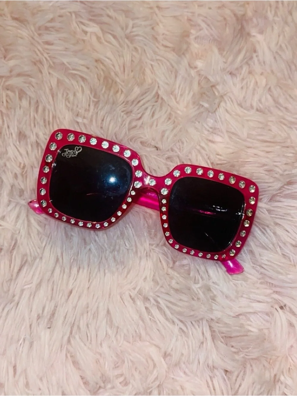 Girls Pink Jojo Siwa Rhinestone Sunglasses